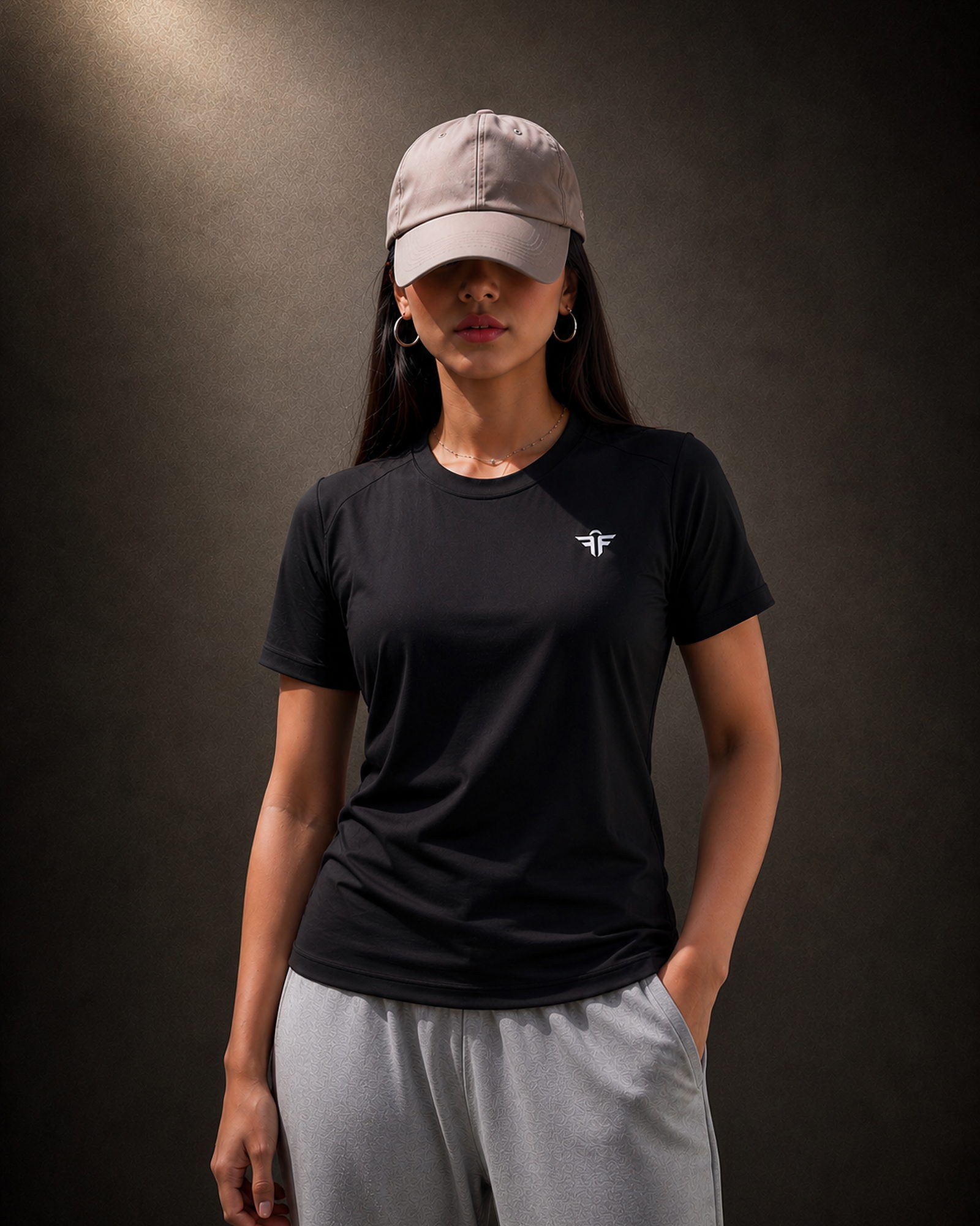 Eclipse Top — Black · Front